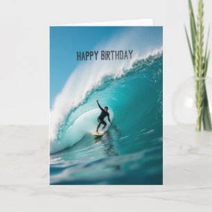 Surfers Ride Birthday Card