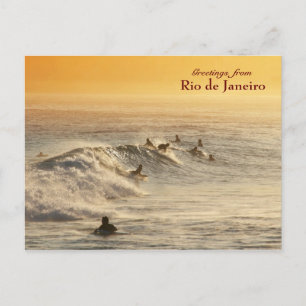 "Surfers, Rio de Janeiro" postcard