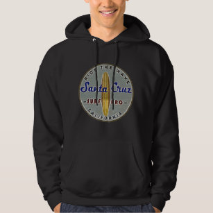 Surfers Santa Cruz Vintage Retro Distressed Hoodie