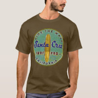 Surfers Santa Cruz Vintage Retro Distressed T-Shirt