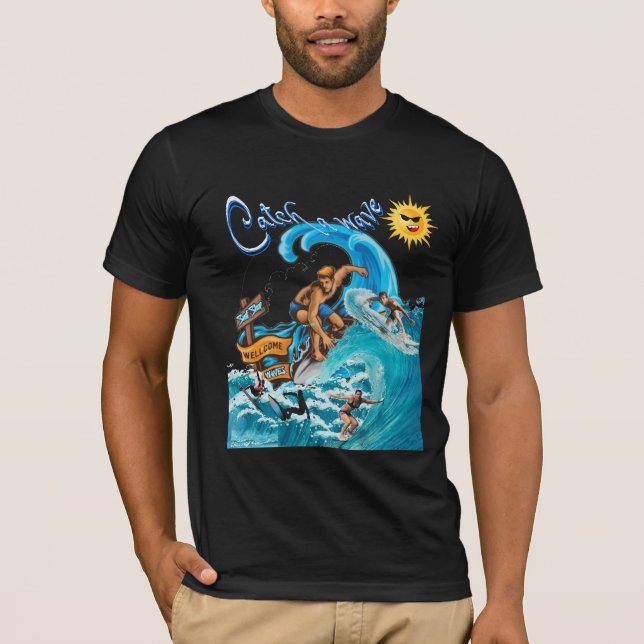 Surfers Say Dude T-Shirt (Front)