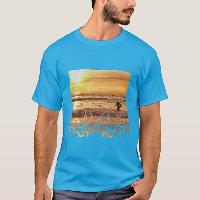 SURFERS SUNSET HEADING HOME T-Shirt (Front)