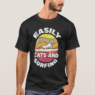 Surfers Women Surf Kitten Surfer Cats And Surfing T-Shirt