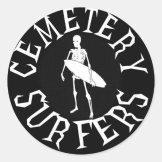 surferssticker classic round sticker