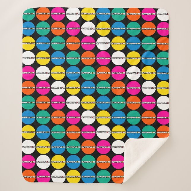 surfEXPLORE Logo Sherpa Blanket (Front)