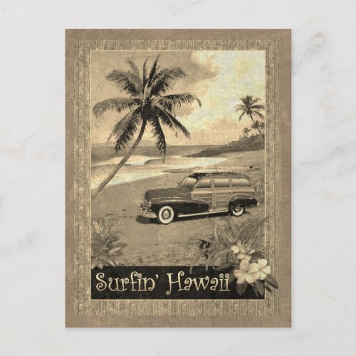Surfin Hawaii Postcard