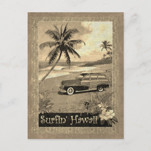 Surfin' Hawaii Postcard (Front)