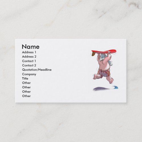 sUrFiN sAnTa Business Card