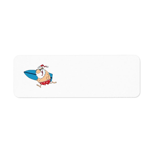 surfin santa label (Front)