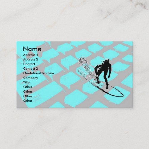 Surfin The Net Profile Card Business Card Templates