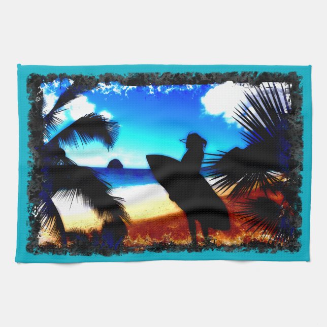 Surfing 10 Kitchen Towels (Horizontal)