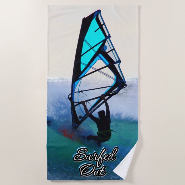 Surfing 15 Options Beach Towel (Front)