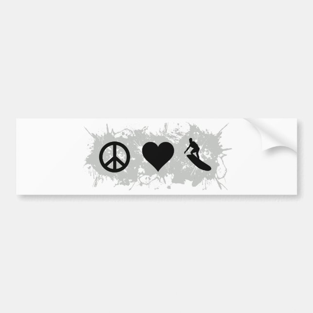 Surfing 1 bumper sticker (Front)