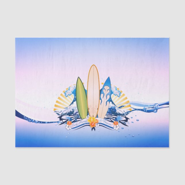 Surfing 2 tissue paper (Front)