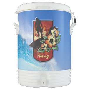 Surfing 3 Igloo Beverage Cooler