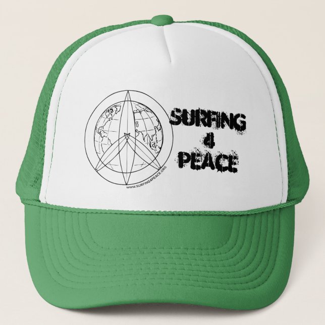 Surfing 4 Peace Trucker Hat (Front)