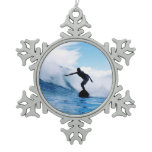 surfing-71.jpg snowflake pewter christmas ornament