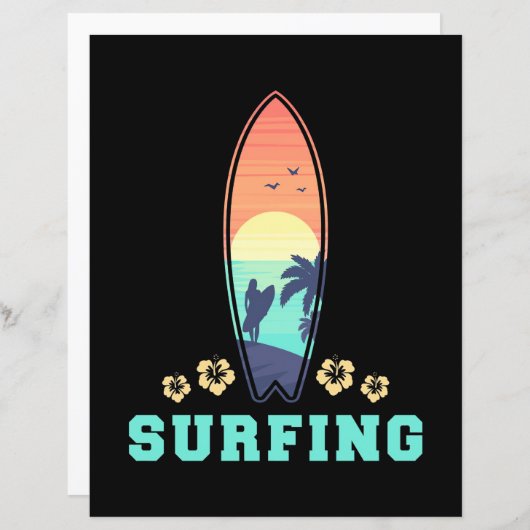 Surfing And Flower (Front/Back)