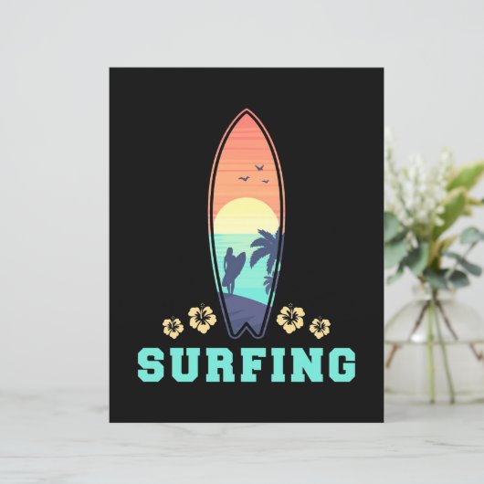Surfing And Flower (Standing Front)