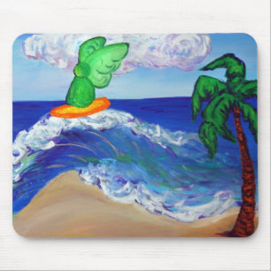 Surfing Angel Raphael Mousepad