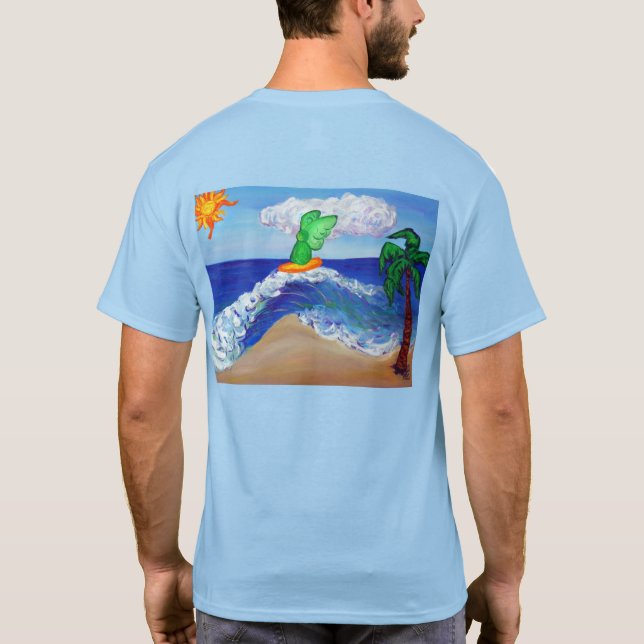 Surfing Angel Raphael Shirt (Back)