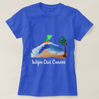 Surfing Angel, Wipe Out Cancer Shirt