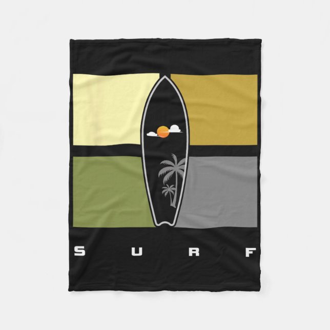 Surfing Apparel - Surfer Surf _1  Fleece Blanket (Front)