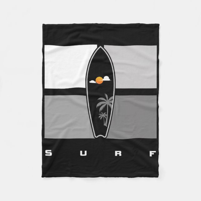 Surfing Apparel - Surfer Surf _2  Fleece Blanket (Front)