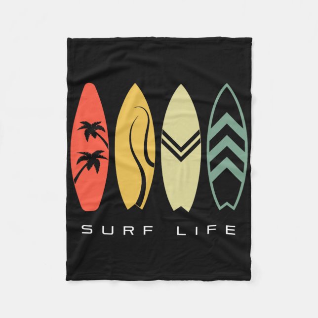 Surfing Apparel - Surfer Surf _3  Fleece Blanket (Front)