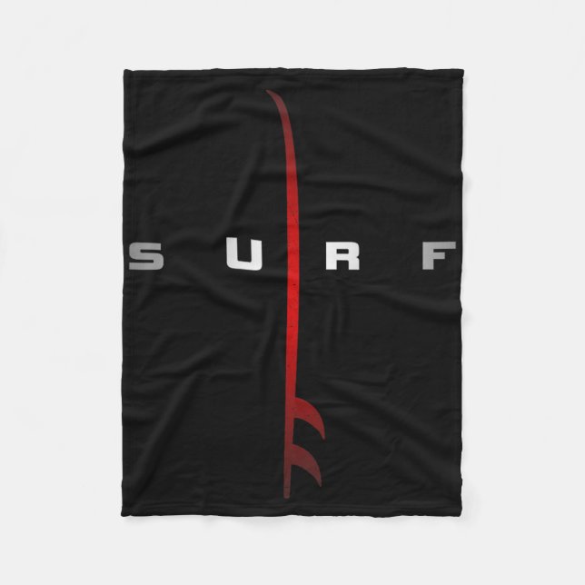 Surfing Apparel - Surfer Surf  Fleece Blanket (Front)