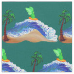 Surfing Archangel Raphael Art Fabric Material