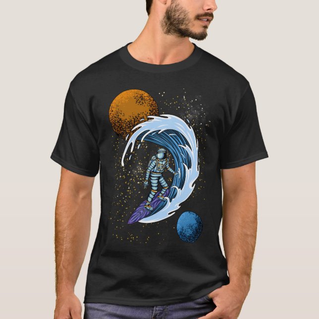 Surfing Astronaut 2 T-Shirt (Front)
