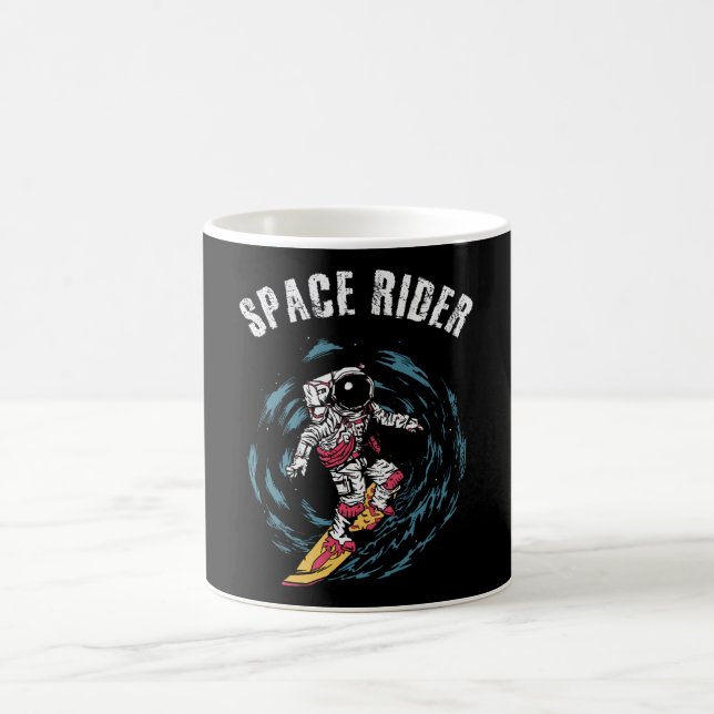 Surfing Astronaut Space Rider Surfer Coffee Mug (Center)