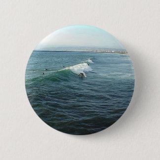 Surfing At Ocean Beach Pinback Button