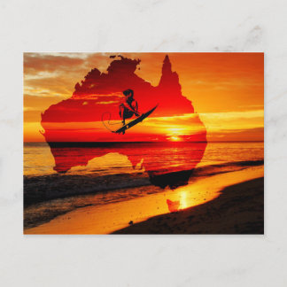 Surfing Australia Post Card