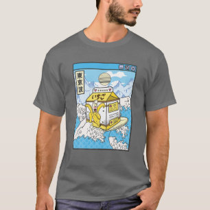 Surfing Banana Milk In Japan Waves Anime Kawaii Va T-Shirt