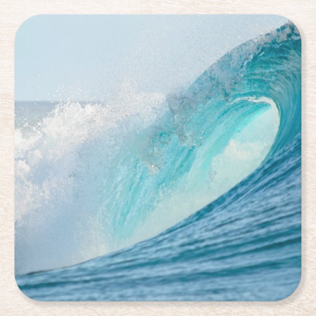 Surfing barrel wave breaking coaster (Front)