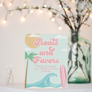 Surfing Beach Baby Shower Treats and Favors Foam Board