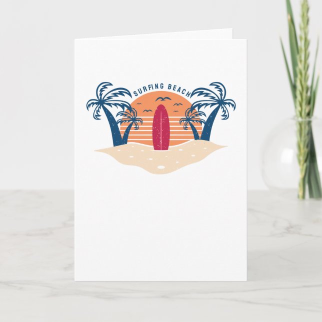 Surfing Beach Card (Front)