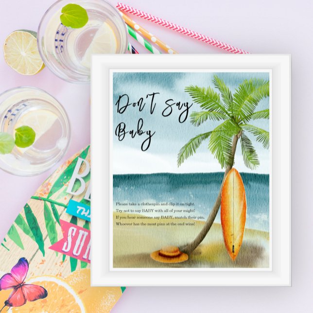 Surfing beach - Don't say baby Poster (Creator Uploaded)