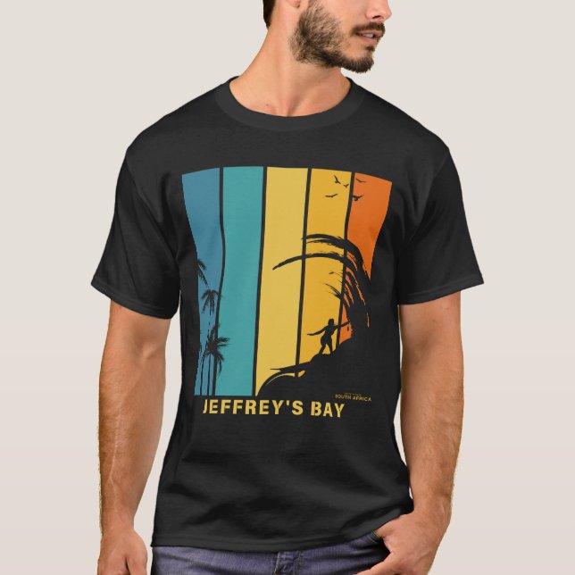 Surfing Beach Jeffreys Bay South Africa T-Shirt (Front)