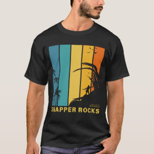 Surfing Beach Snapper Rocks Gold Coast Australia T-Shirt