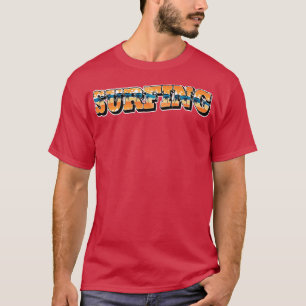 Surfing Beach Summer Typography T-Shirt