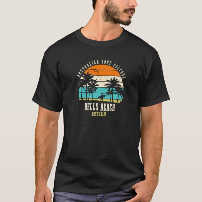 Surfing Bells Beach Australia Australian Surf Cult T-Shirt (Front)
