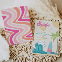 Surfing Birthday Invitation | Girl Surfing