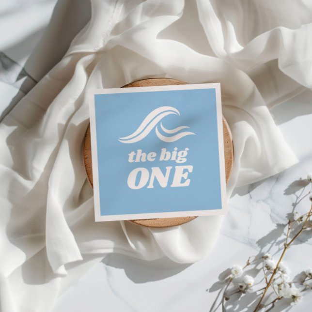 Surfing Birthday , The Big One Napkins (Creator Uploaded)