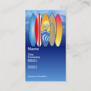 Surfing Business Card