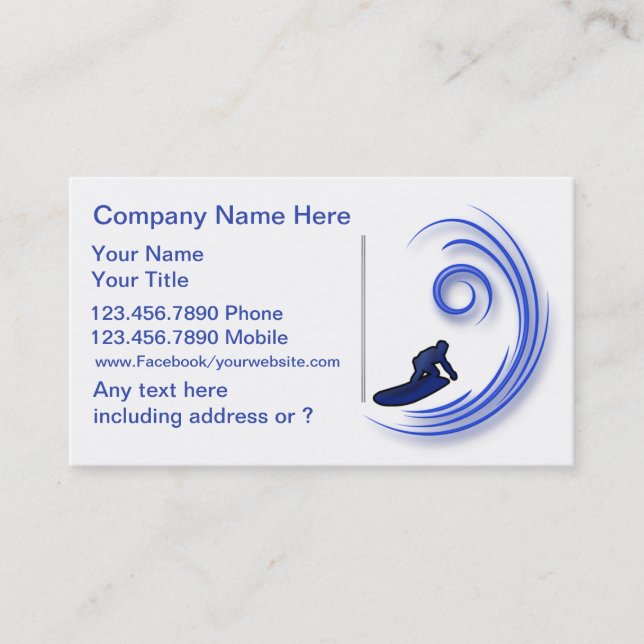 Surfing Business Cards New (Front)