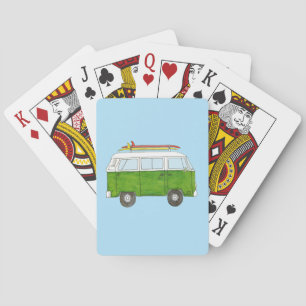 Surfing Campervan Poker Cards