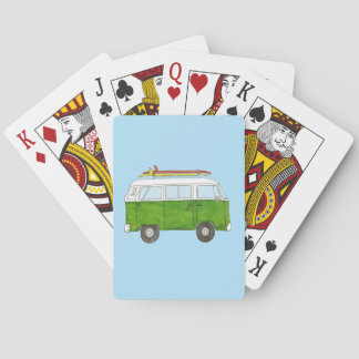 Surfing Campervan Poker Cards